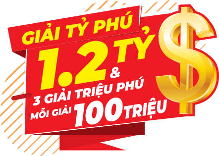 Hơn 300.000 giải thưởng lên đến 500.000/giải mỗi ngày